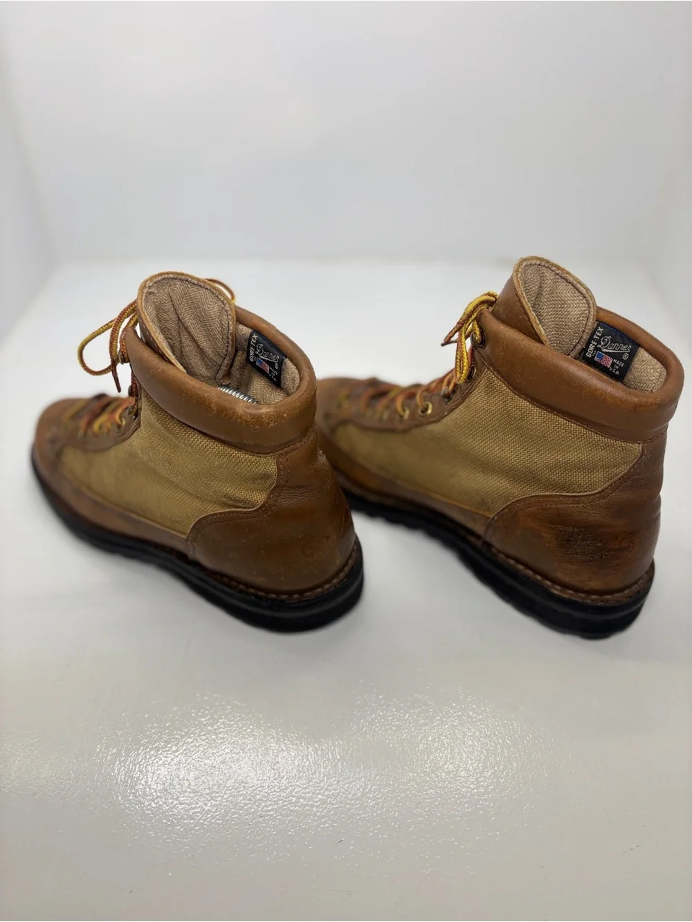 Danner 30420 USA Made Leather Canvas Hiking Boots Men’s 6.5 Vibram Recrafted
